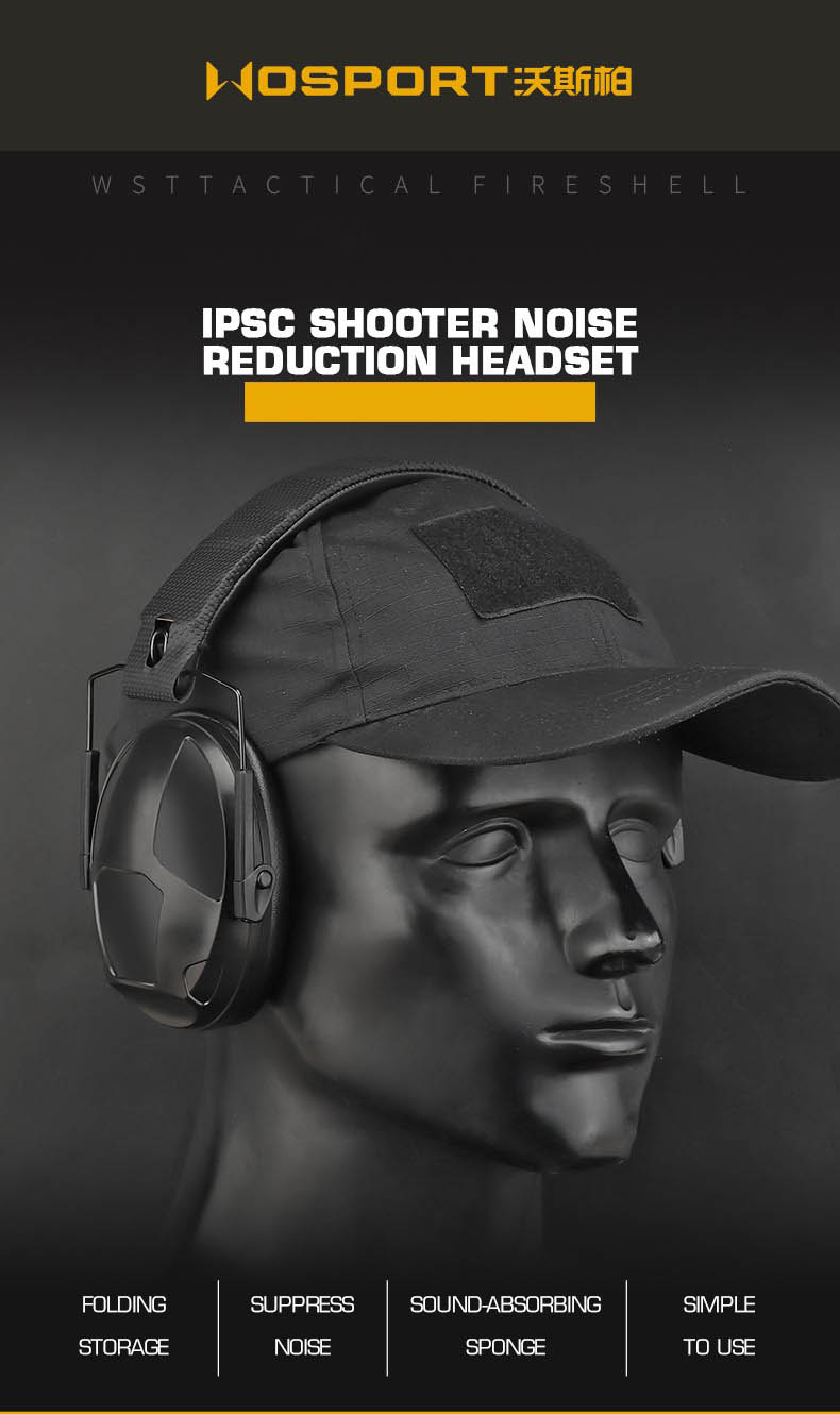IPSC SHooter noise reduction headset Guangdong Wosport Outdoor Gear